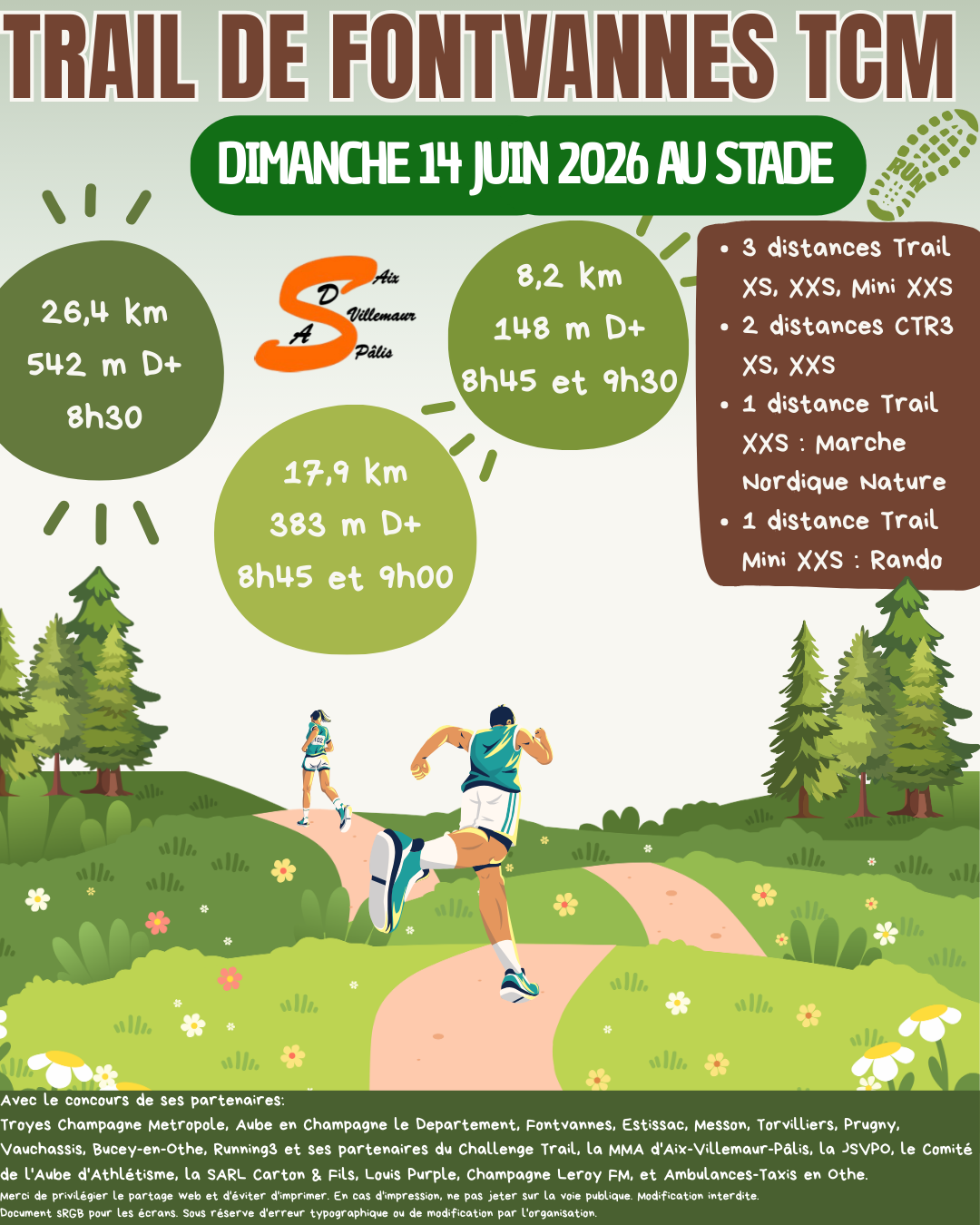 Affiche Trail de Fontvannes TCM 2026